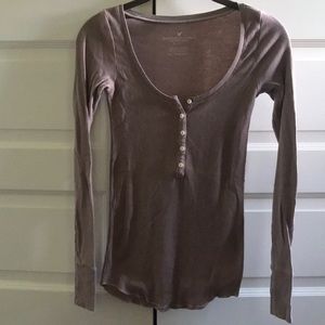 American Eagle Long Sleeve Henley